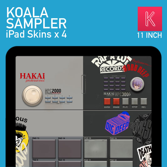 Koala Sampler Hakai Skins #1 - 4 Pack - 11" iPad