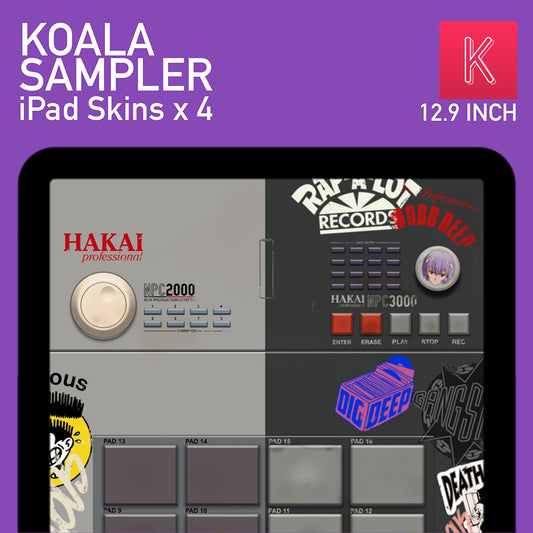 Koala Sampler Hakai Skins #1 - 4 Pack - 12.9" iPad